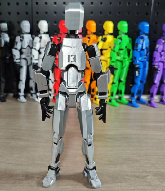 Värmekällan 3D-printad robotfigur med rörliga leder