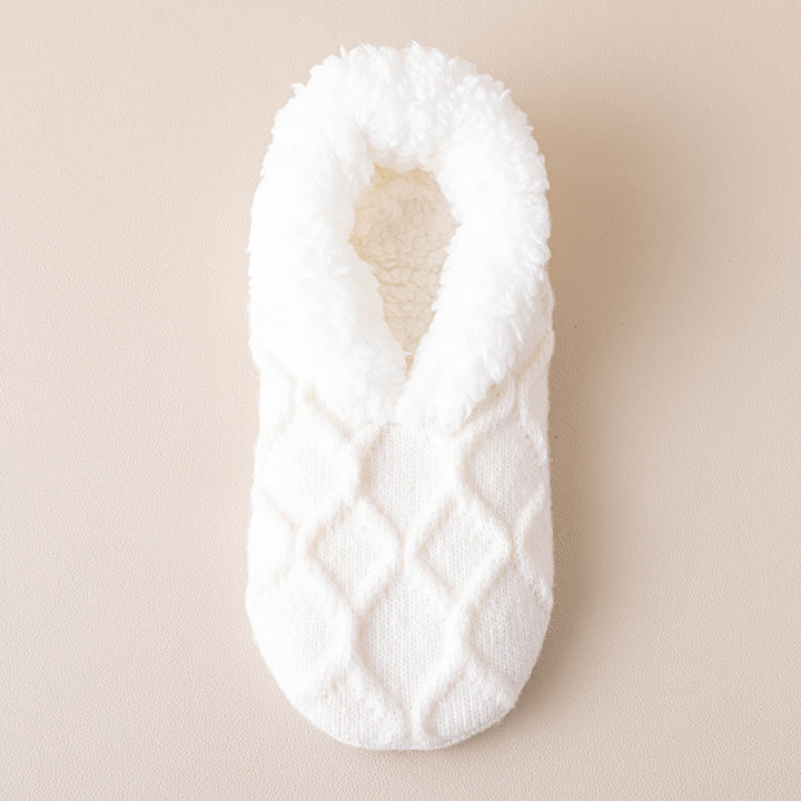 Korta halksockor med rutmönster i rosa