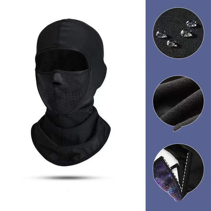 Värmekällan Skidmask mot vind och kyla – ansiktsskydd med snöre