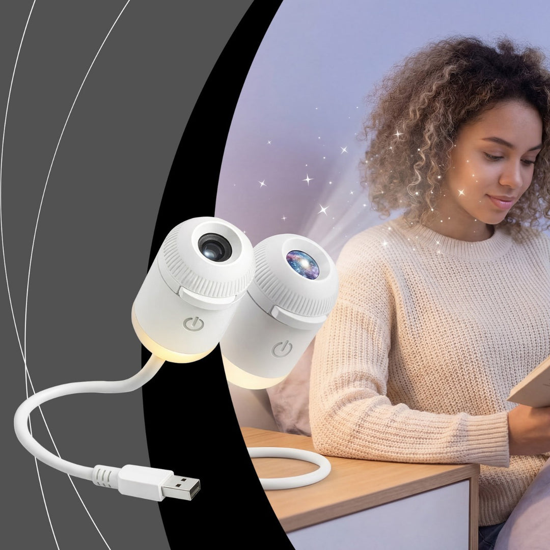 Projektorlampa med stjärnhimmel – USB och touchkontroll