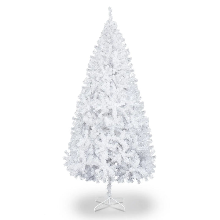 Vit julgran utan belysning