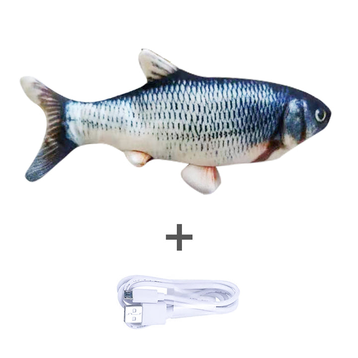 Sprattlande orange fisk kattleksak