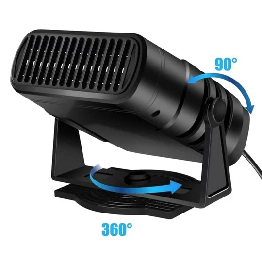 Värmekällan™ Bilvärmare 12V med 360° vridbar fot och värme- och kylläge