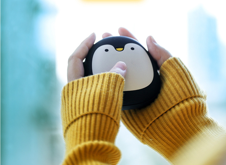 Söt handvärmare med pingvin eller isbjörn – USB-laddad 10 W