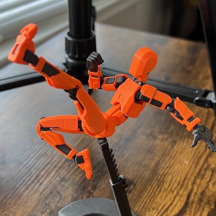 Värmekällan 3D-printad robotfigur med rörliga leder