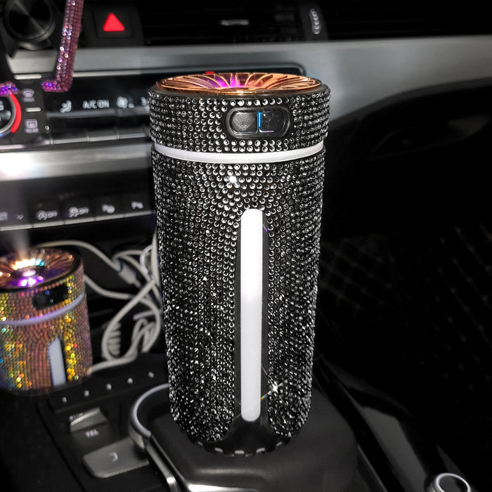 Värmekällan Glittrig doftspridare för bilen med färgljus