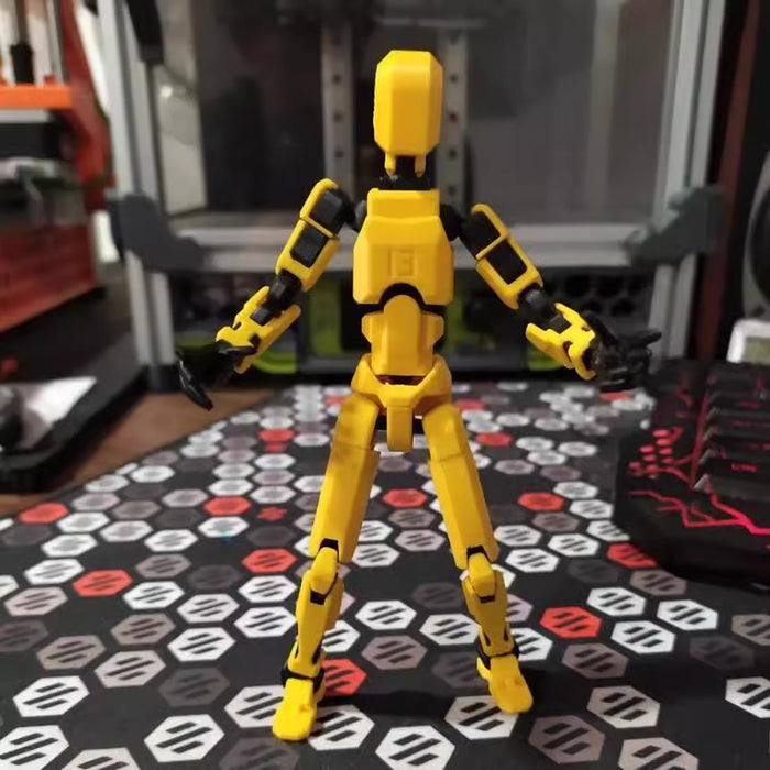 Värmekällan 3D-printad robotfigur med rörliga leder