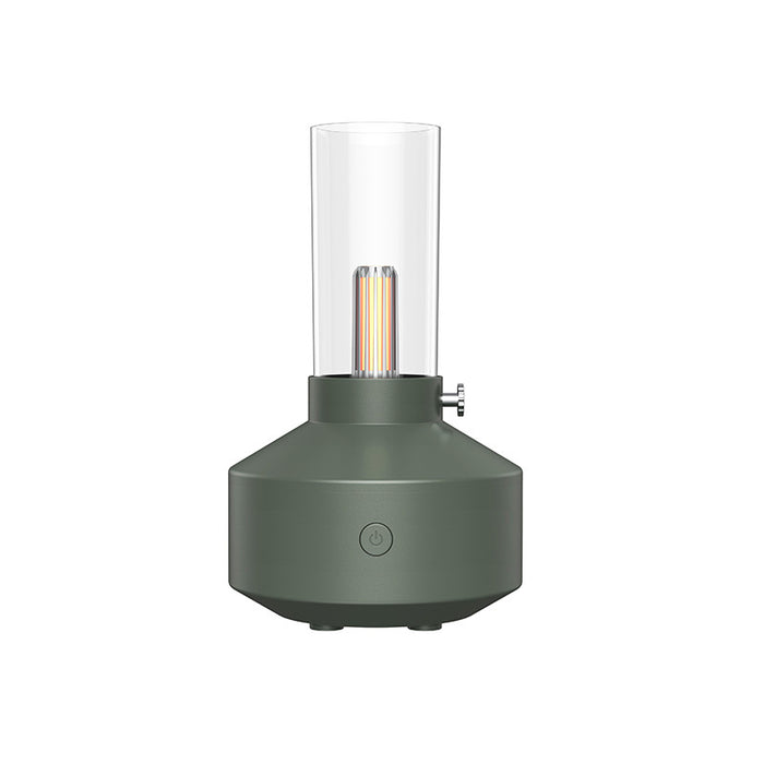 Värmekällan Aroma diffuser i retrostil med levande ljus-sken