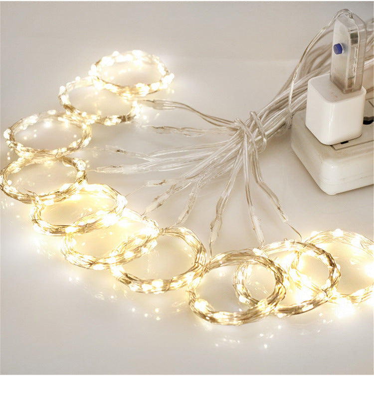Ljusgardin med USB och fjärrkontroll – 300 LED och 8 ljuslägen
