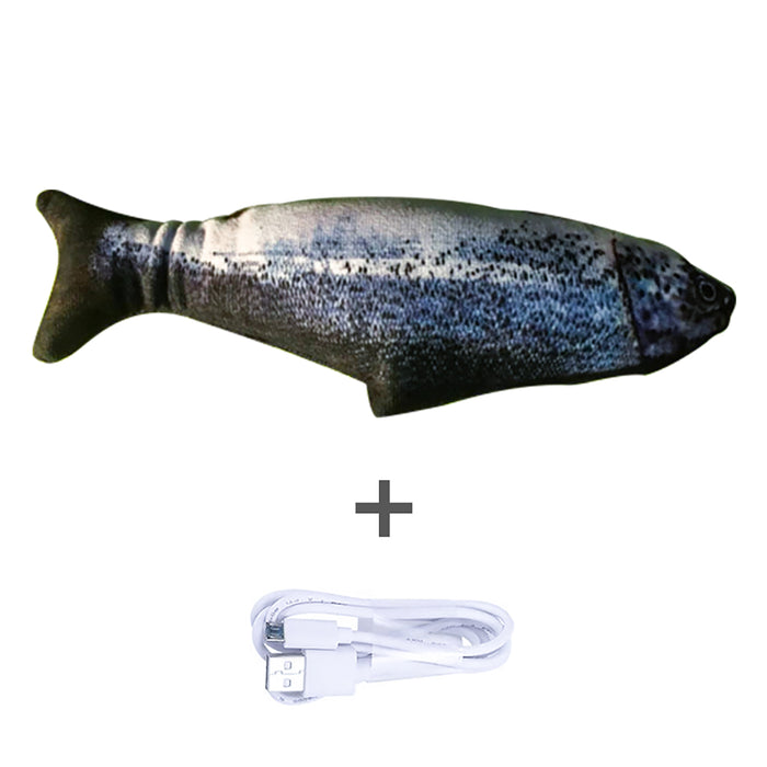 Värmekällan Sprattlande fisk kattleksak som rör sig vid beröring