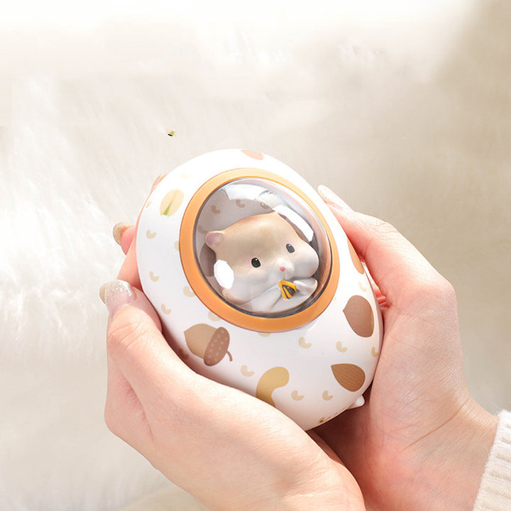 Hamster handvärmare med powerbank 5000 mAh och fyra värmelägen
