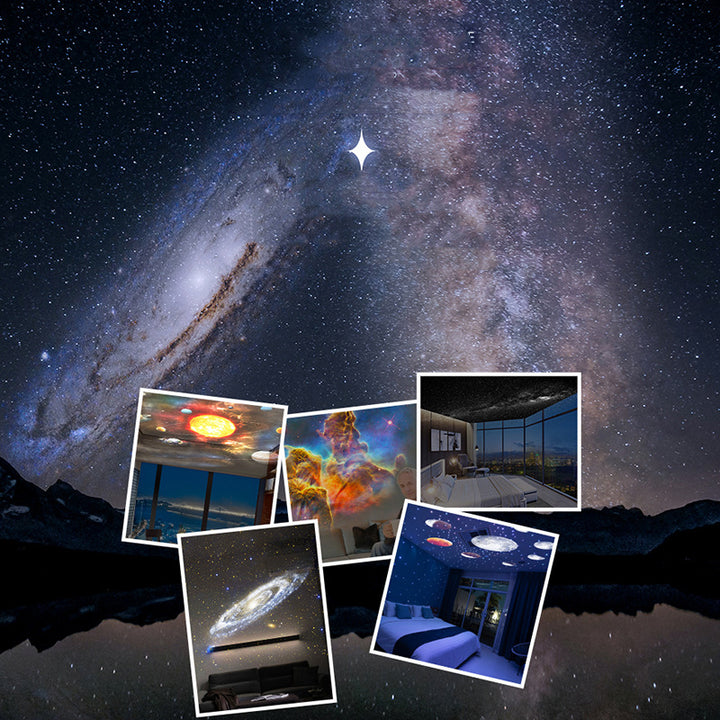 Planetariumprojektor med 12 motiv – roterar 360 grader