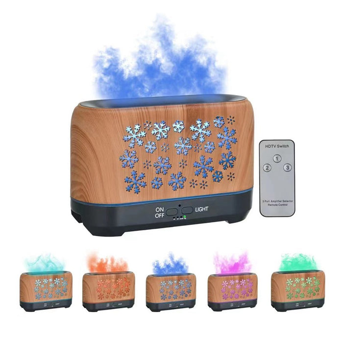Värmekällan Aroma diffuser med flameffekt och snöflingemönster