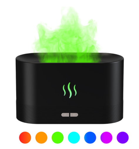 Värmekällan Aromdiffuser med flamljus – ultraljud och tyst drift via USB