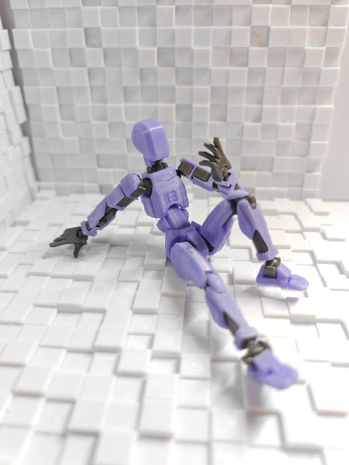 Värmekällan 3D-printad robotfigur med rörliga leder