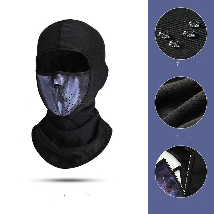 Värmekällan Skidmask mot vind och kyla – ansiktsskydd med snöre