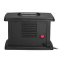 Elradiator med LED-låga och fjärrkontroll i retrostil