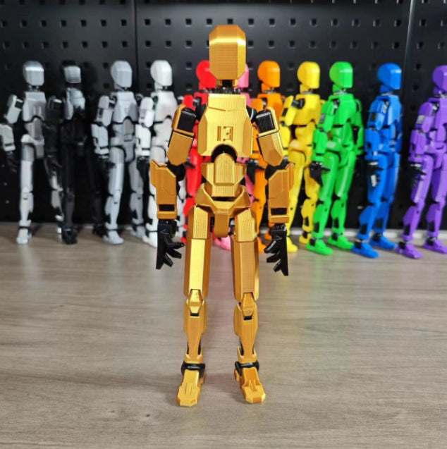 Värmekällan 3D-printad robotfigur med rörliga leder