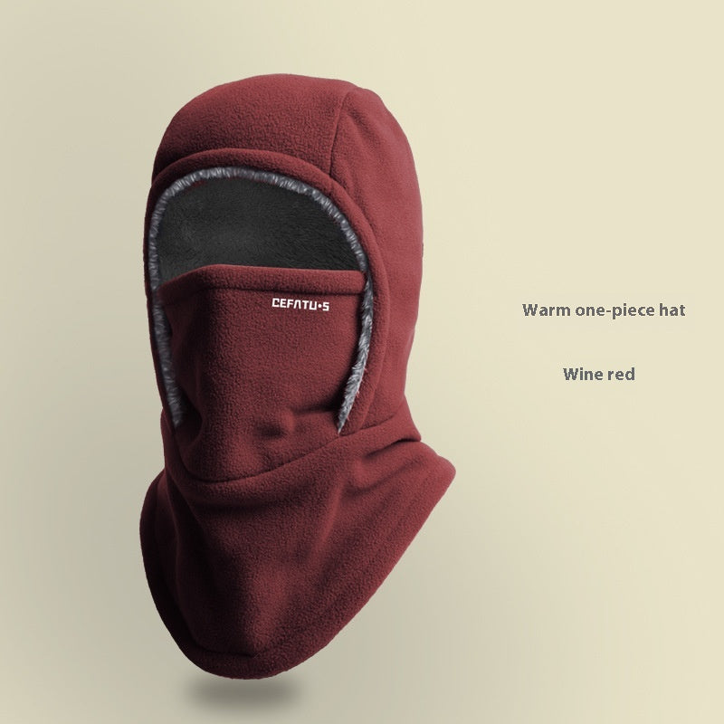 Balaklava i fleece med huva – varm och vindtät halsvärmare