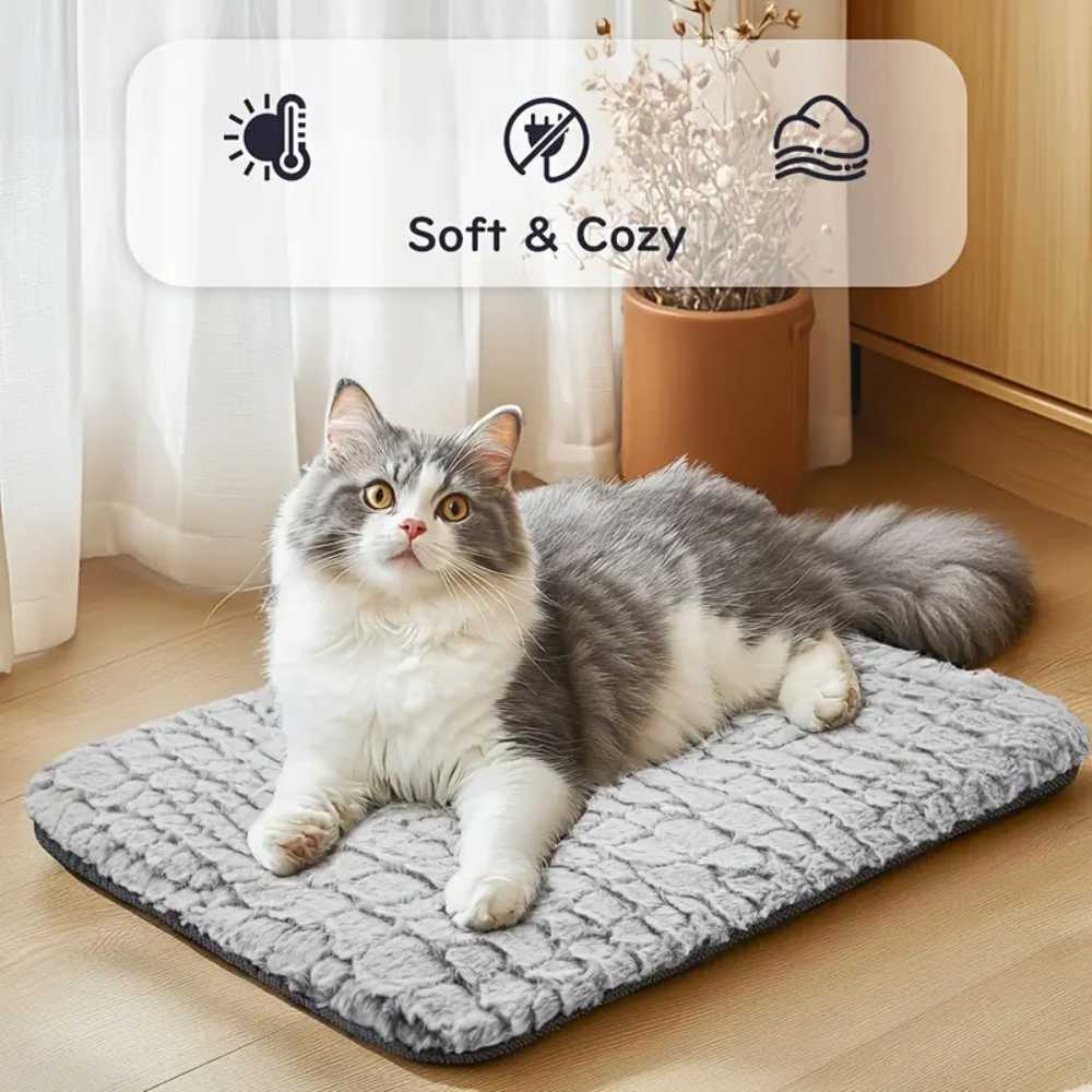 Värmekällan™ Värmedyna för katt med avtagbart och tvättbart överdrag