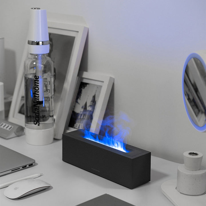 Vulkan diffuser 200 ml med rött och blått ljus, USB-C