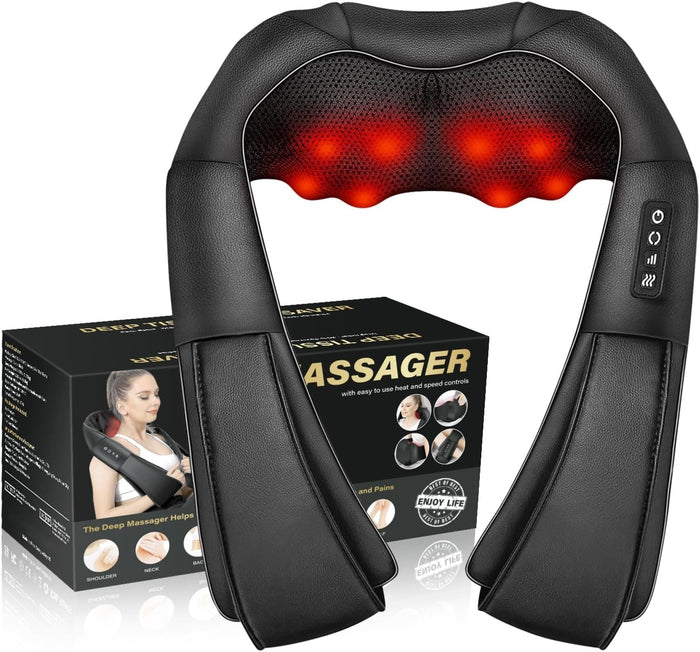Värmekällan Massageapparat för nacke och axlar med värme och shiatsumassage