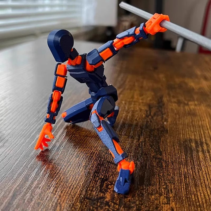 Värmekällan 3D-printad robotfigur med rörliga leder
