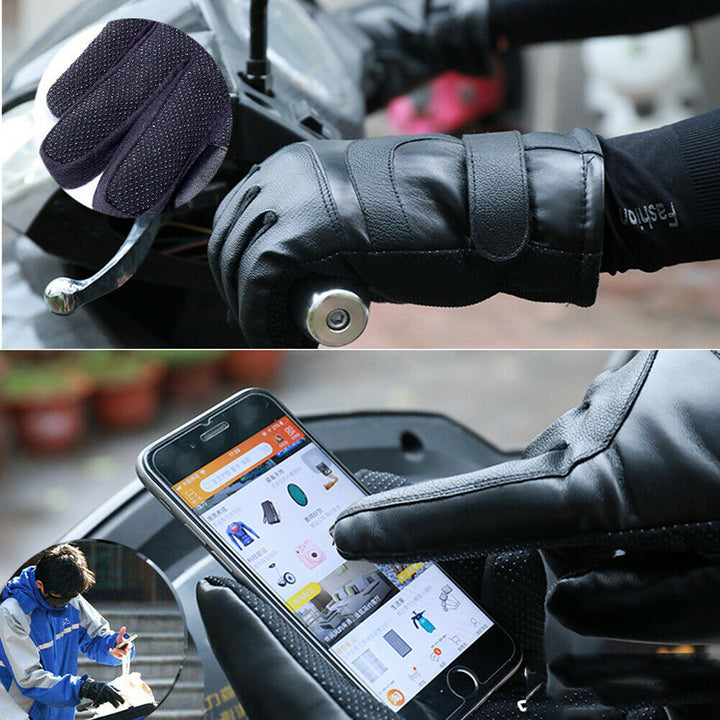 Vindtäta värmehandskar med touchfunktion för cykling och skidor