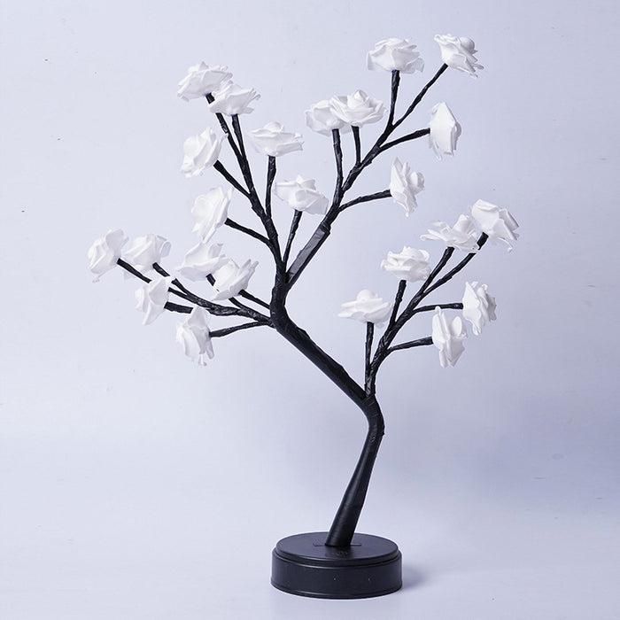 Värmekällan Rosenträdslampa med böjbara grenar och LED-rosor