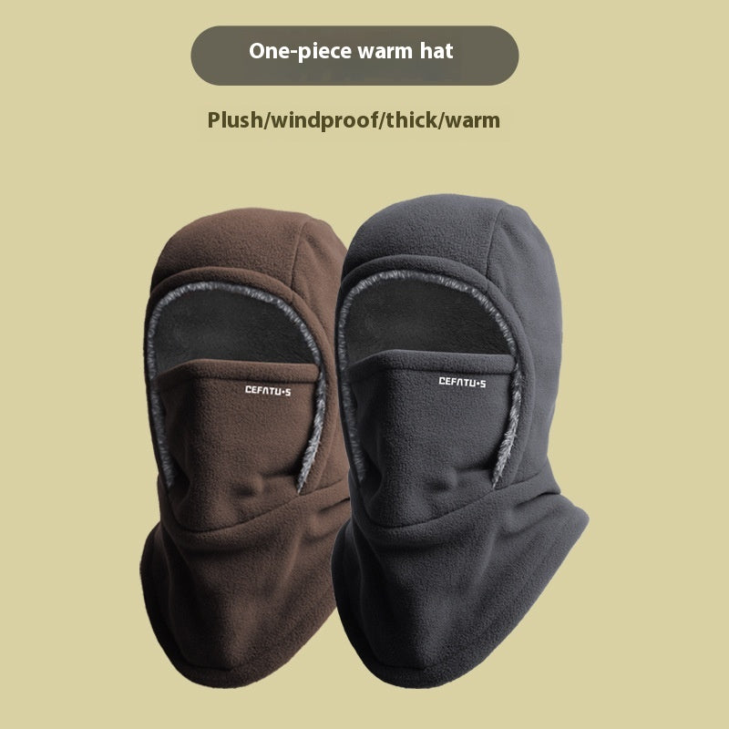 Balaklava i fleece med huva – varm och vindtät halsvärmare
