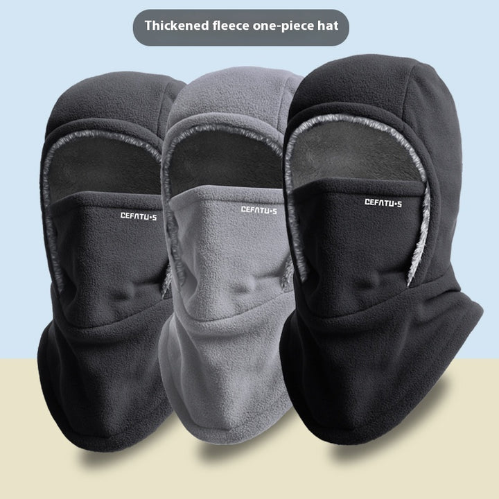 Balaklava i fleece med huva – varm och vindtät halsvärmare