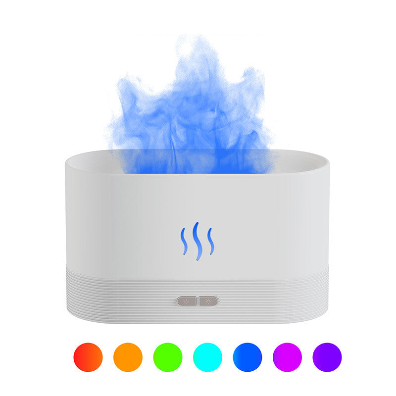Aromdiffuser med flammeffekt och dimma, ultraljud och LED