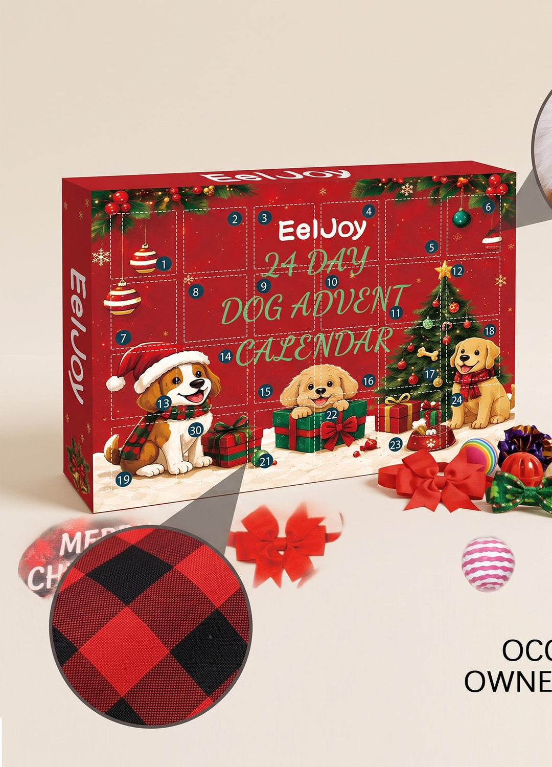 Adventskalender för hundar med leksaker