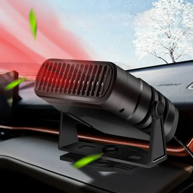 Värmekällan™ Bärbar 12V bilvärmare med kylfunktion och vridbart fäste