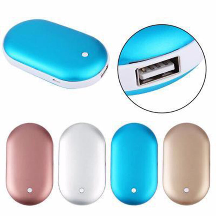 Värmekällan™ Uppladdningsbar handvärmare och powerbank 5200 mAh