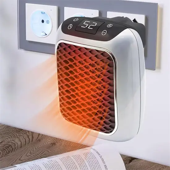 Värmekällan™ Kompakt keramisk värmare 800 W med timer, värmer 32,5 m²