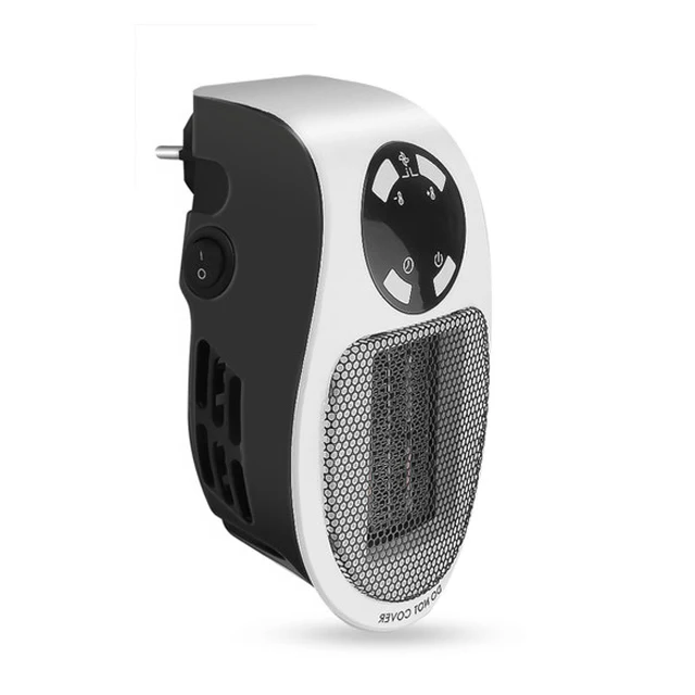 Värmekällan™ Tyst mini-värmare med fjärrkontroll, termostat och timer