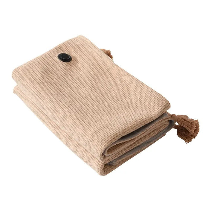 Värmekällan™ USB-värmepläd i våffelfleece med tre värmelägen