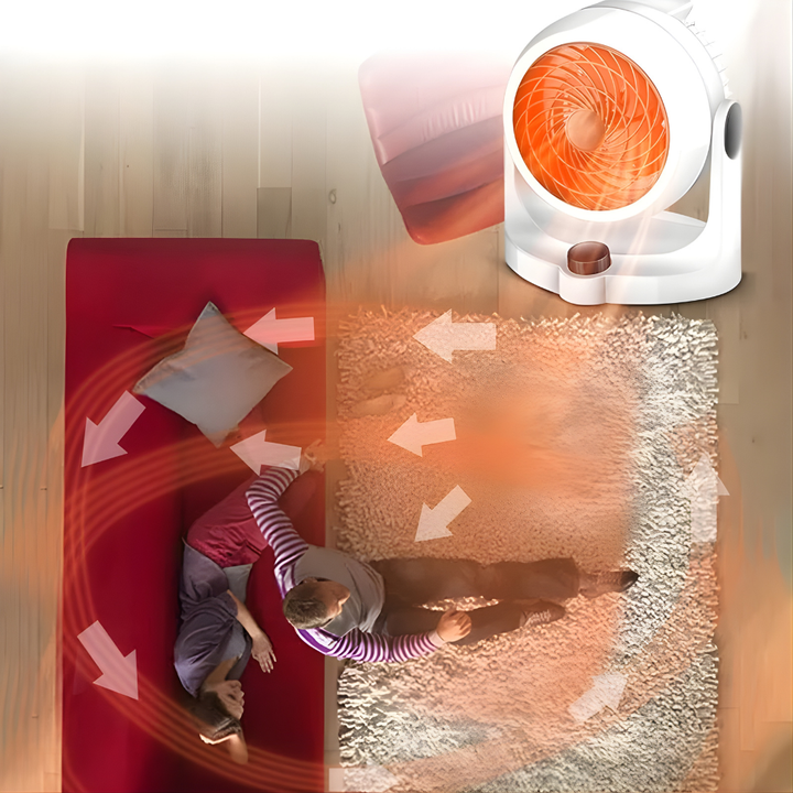 Värmekällan™ 2-i-1 värmefläkt och kylfläkt med tyst drift på 20 dB
