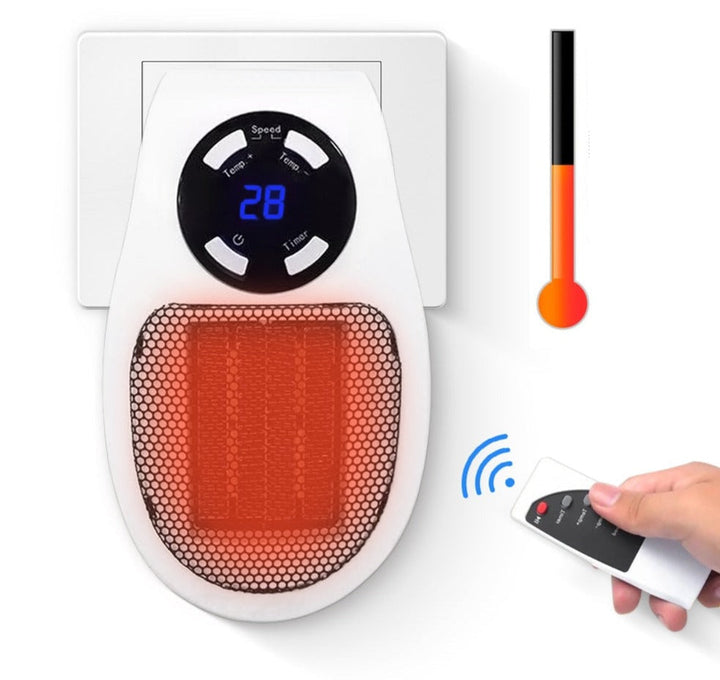 Värmekällan™ Digital minivärmare 500W med LED-display och timer