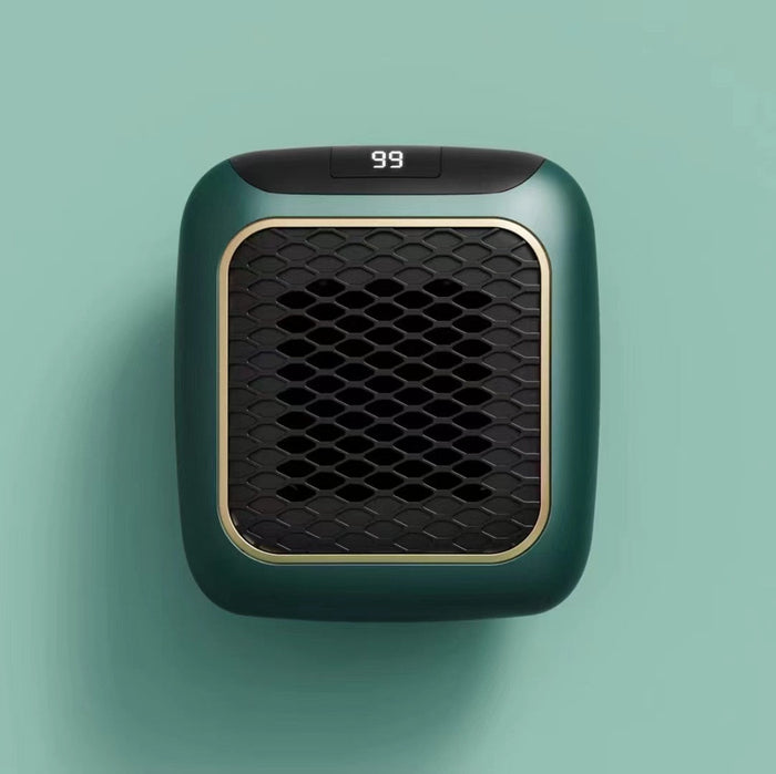 Värmekällan™ Väggmonterad mini-värmefläkt 800 W med LED-display