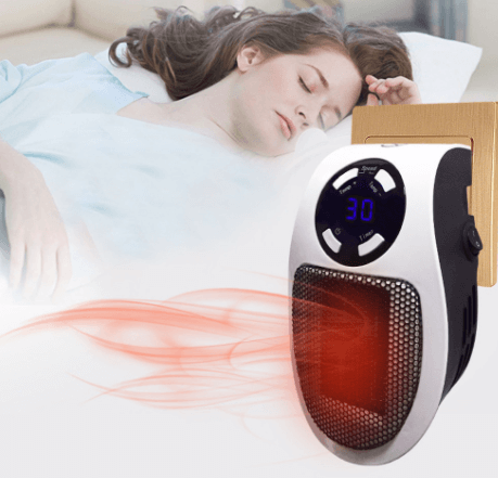 Värmekällan™ Tyst bärbar värmare med temperaturdisplay