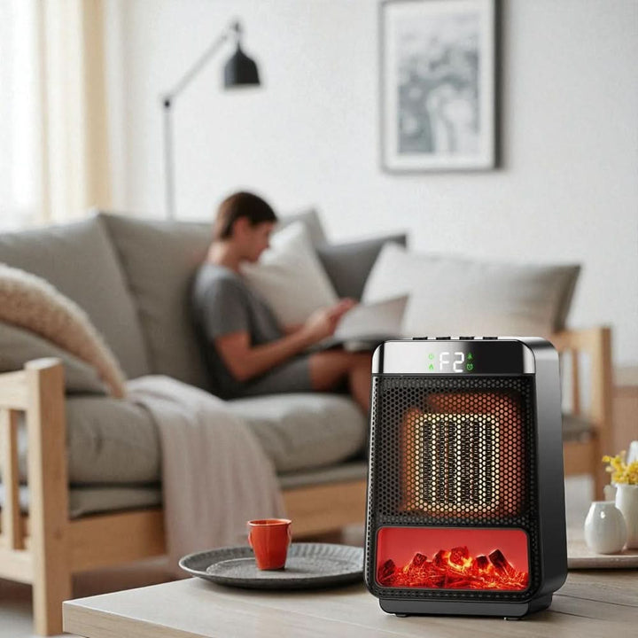 Värmekällan™ Kompakt värmefläkt med justerbar temperatur
