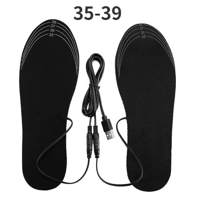 Värmekällan™ Uppvärmda inläggssulor med USB och kolfibervärme