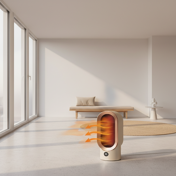 Värmekällan™ Tyst värmefläkt 800 W med sval yta