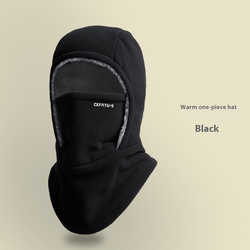 Balaklava i fleece med huva – varm och vindtät halsvärmare