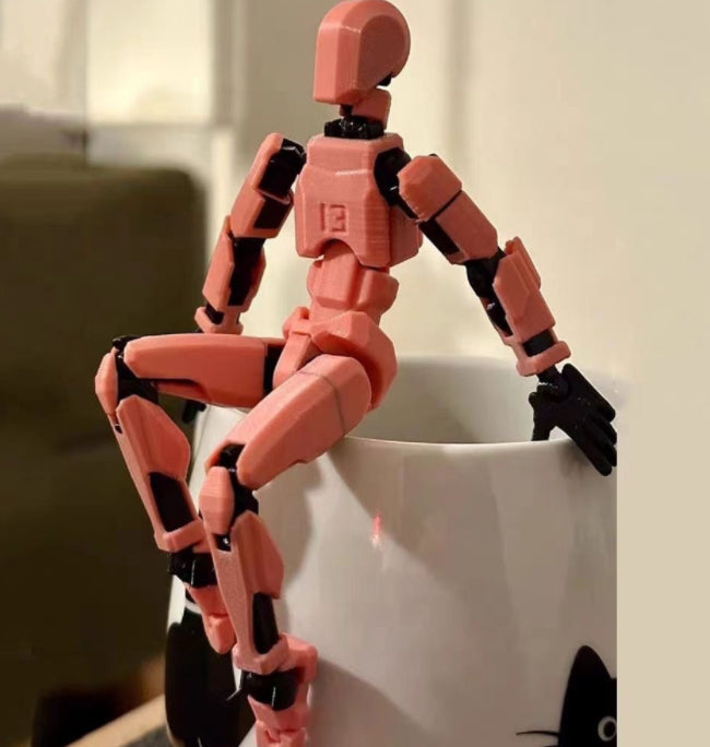 Värmekällan 3D-printad robotfigur med rörliga leder
