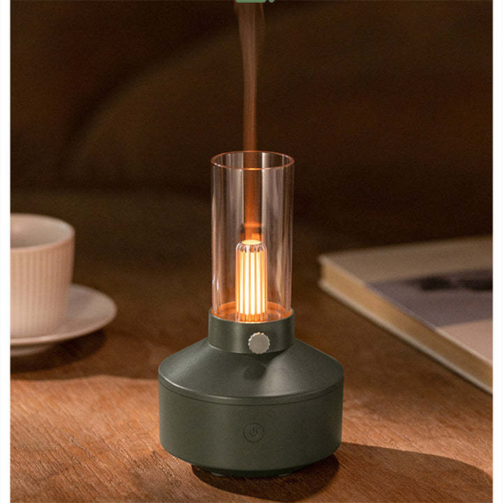 Retro aroma diffuser med glödtrådslampa som ljus utan bomull