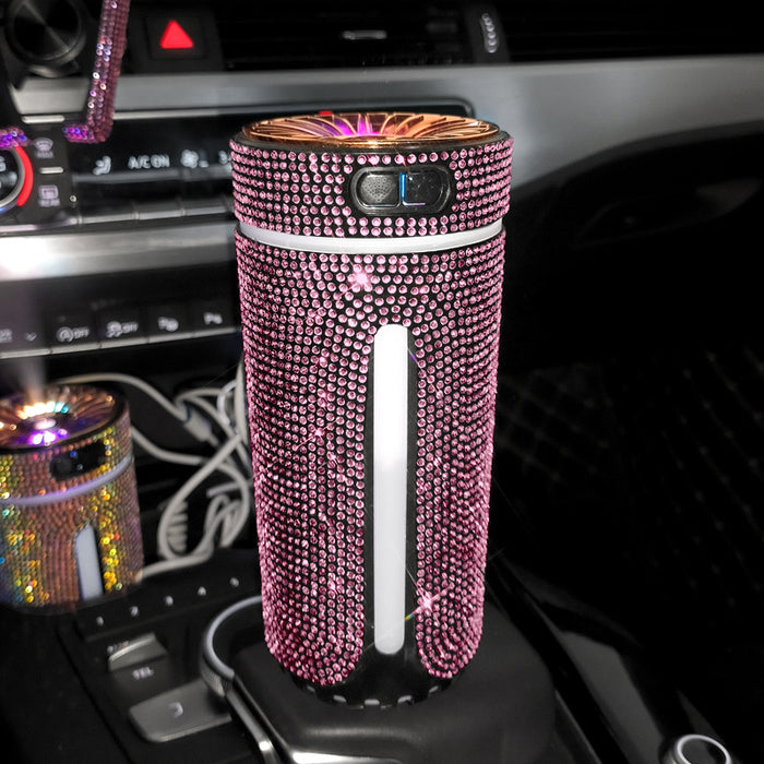 Värmekällan Glittrig doftspridare för bilen med färgljus