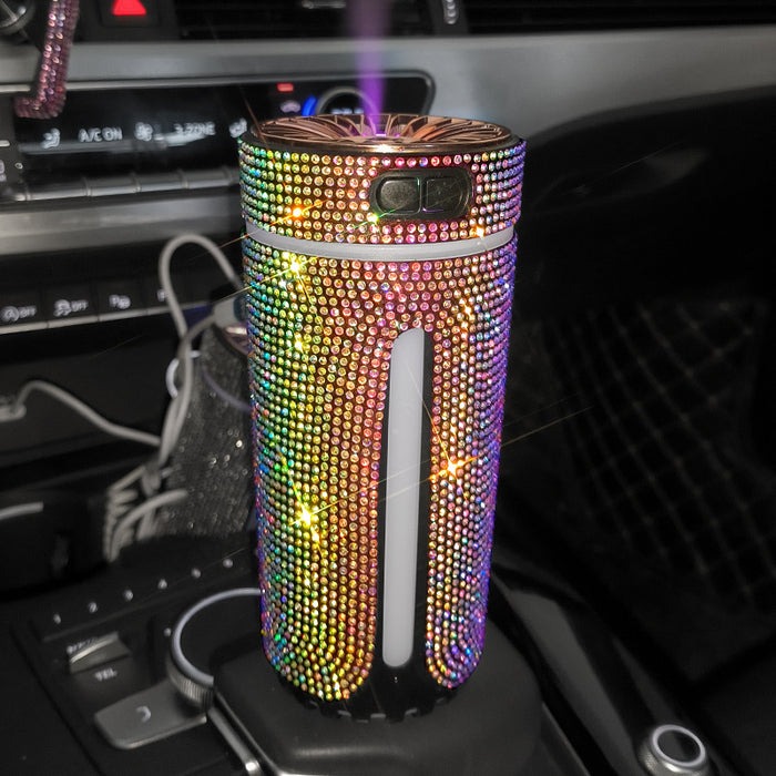 Värmekällan Glittrig doftspridare för bilen med färgljus